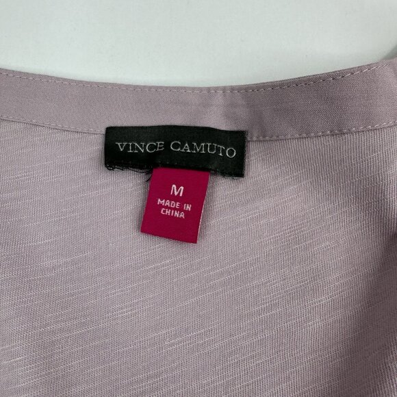 Vince Camuto Women's NWT Lilac Monet Lily Mystic Blooms Flutter Sleeve Top M/C38 - Picture 7 of 14